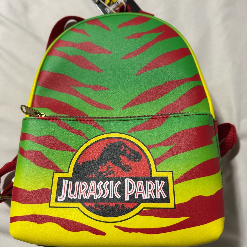 Funko Jurassic Park Backpack - Red, Green, Yellow